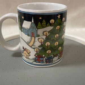 Vintage Susan Winget Holiday toys Christmas Mug